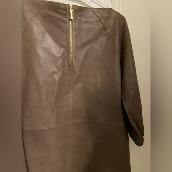 Kate Spade‎ soft lamb leather boat neck blouse top size 4 - Picture 7 of 14